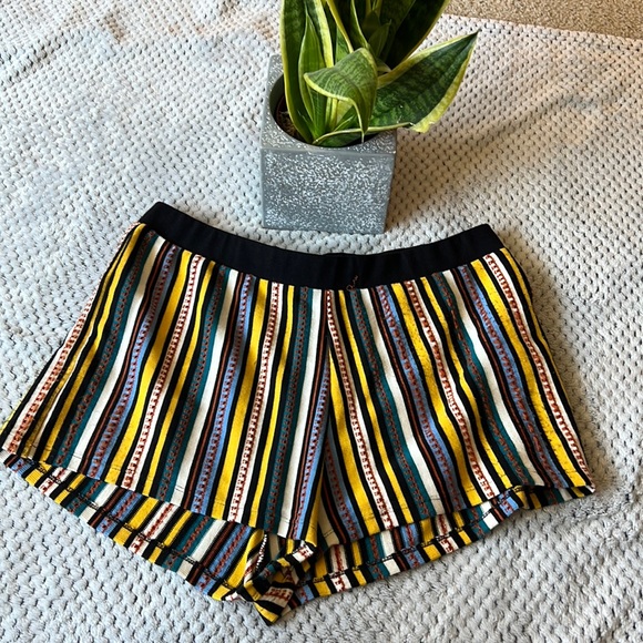 Zara Striped Cotton Minishorts - Picture 1 of 6